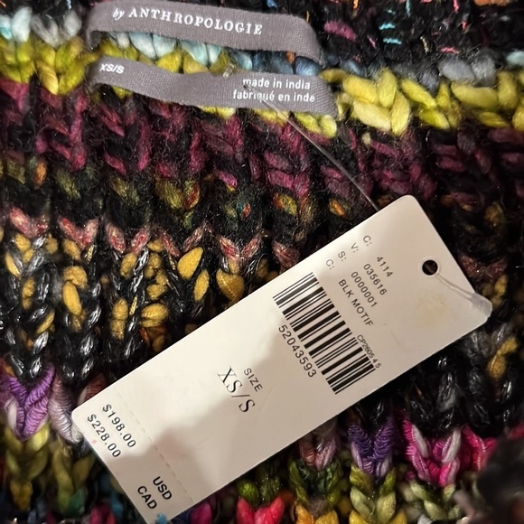 NWT Anthropologie sparkle sweater vest poncho - Picture 5 of 7